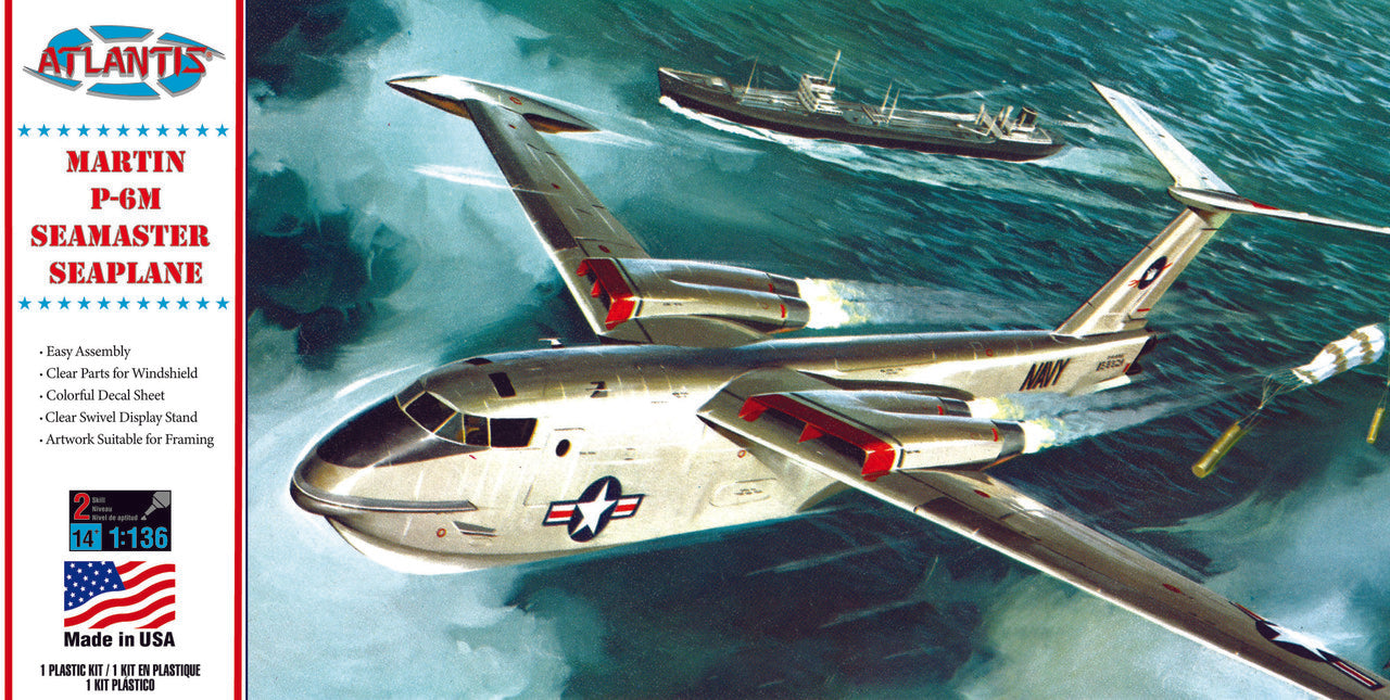 Martin P6M Seamaster 1/136 Scale Plastic Model Kit