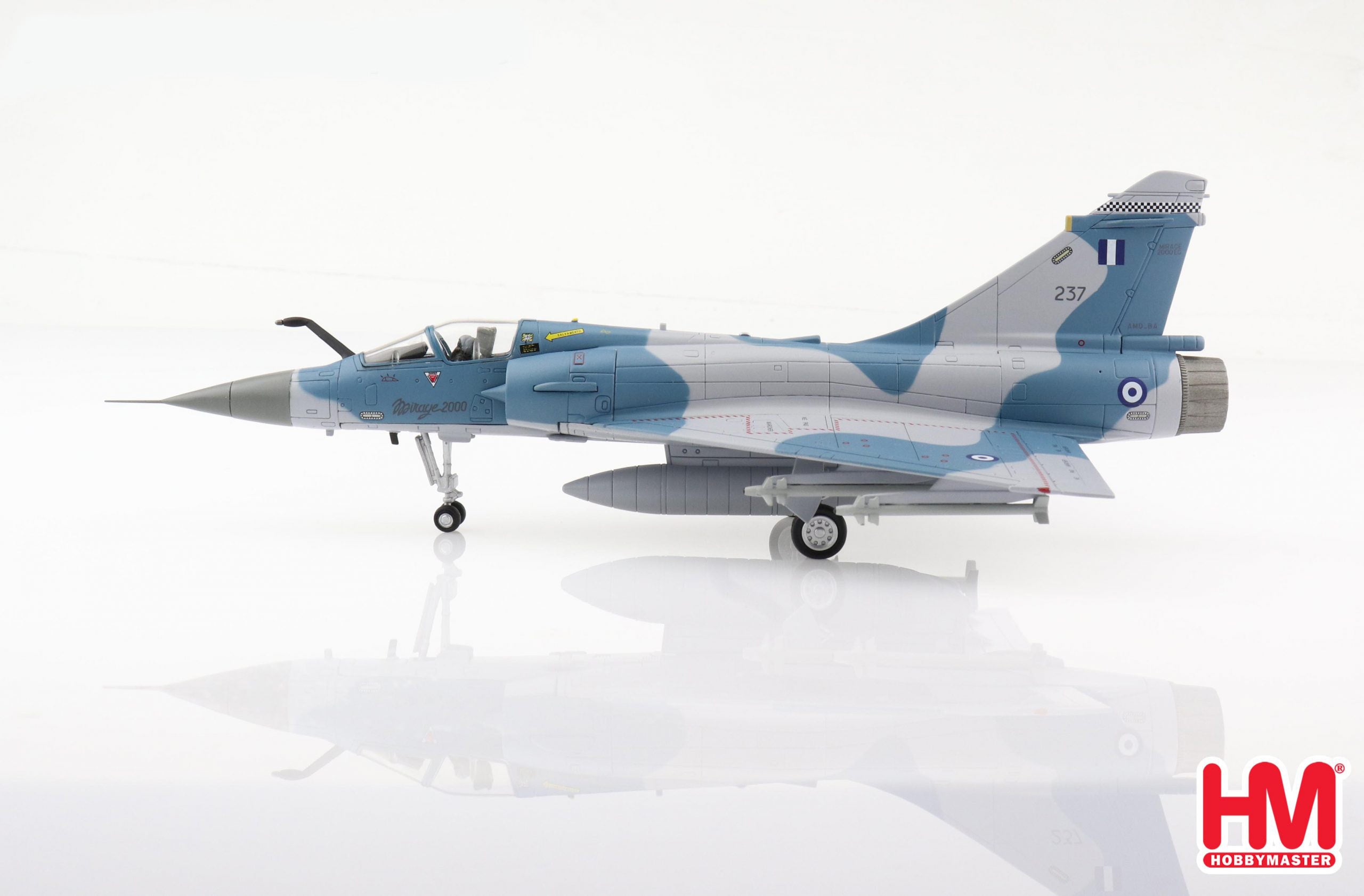 Dassault Mirage 2000-5EG No 237 332nd Squadron, Hellenic Air Force 2018, 1:72 Scale Diecast Model Left Side View