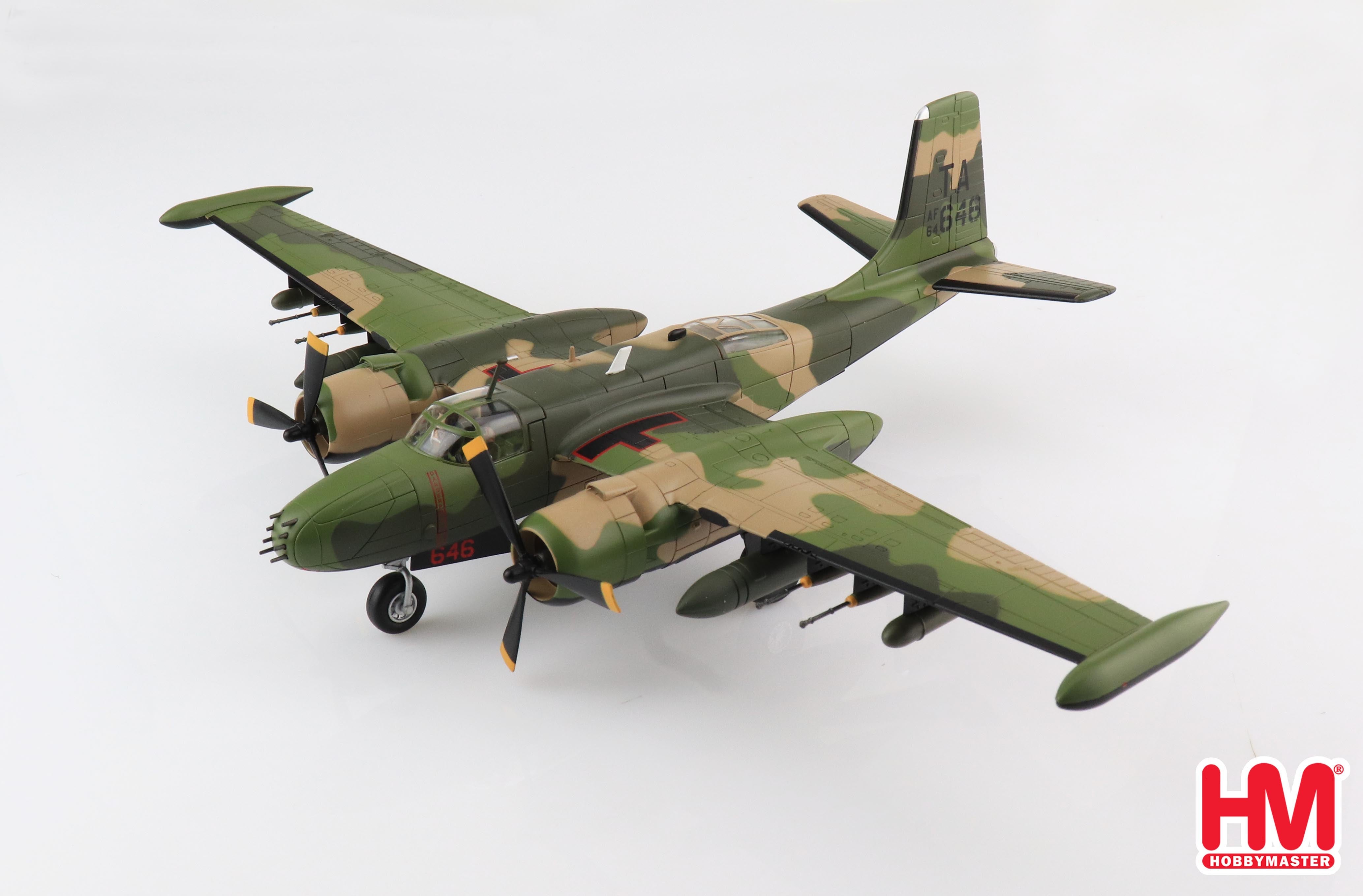 Douglas B-26K Counter Invader 609th SOS Thailand 1969, 1:72 Scale Diecast Mode