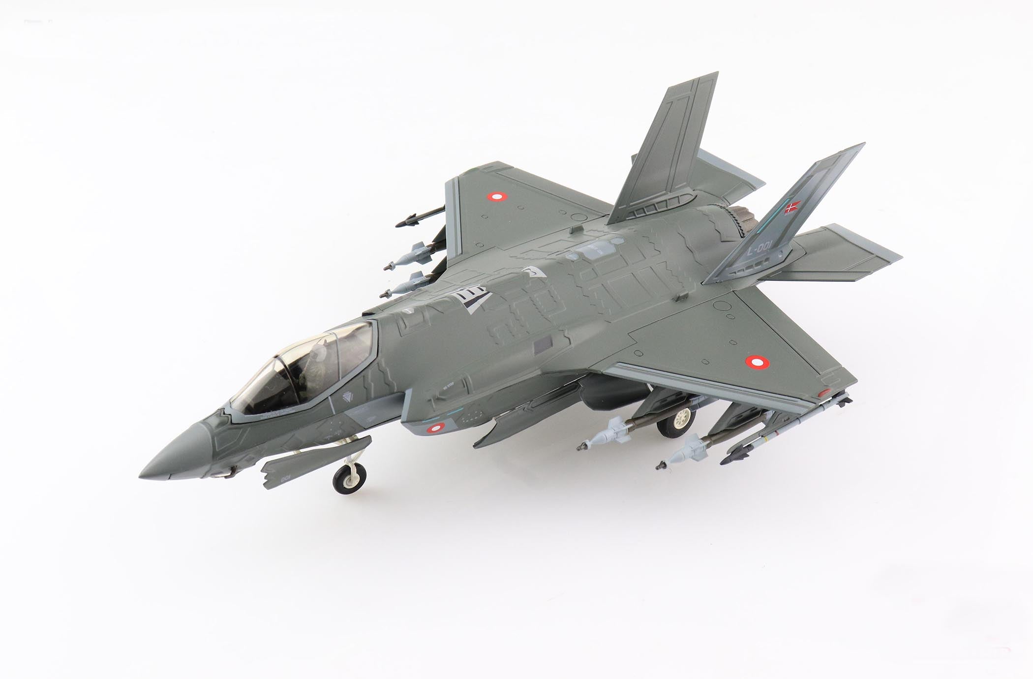 Lockheed Martin F-35A Lightning II "L-001" Royal Danish Air Force, 2021, 1:72 Scale Diecast Model