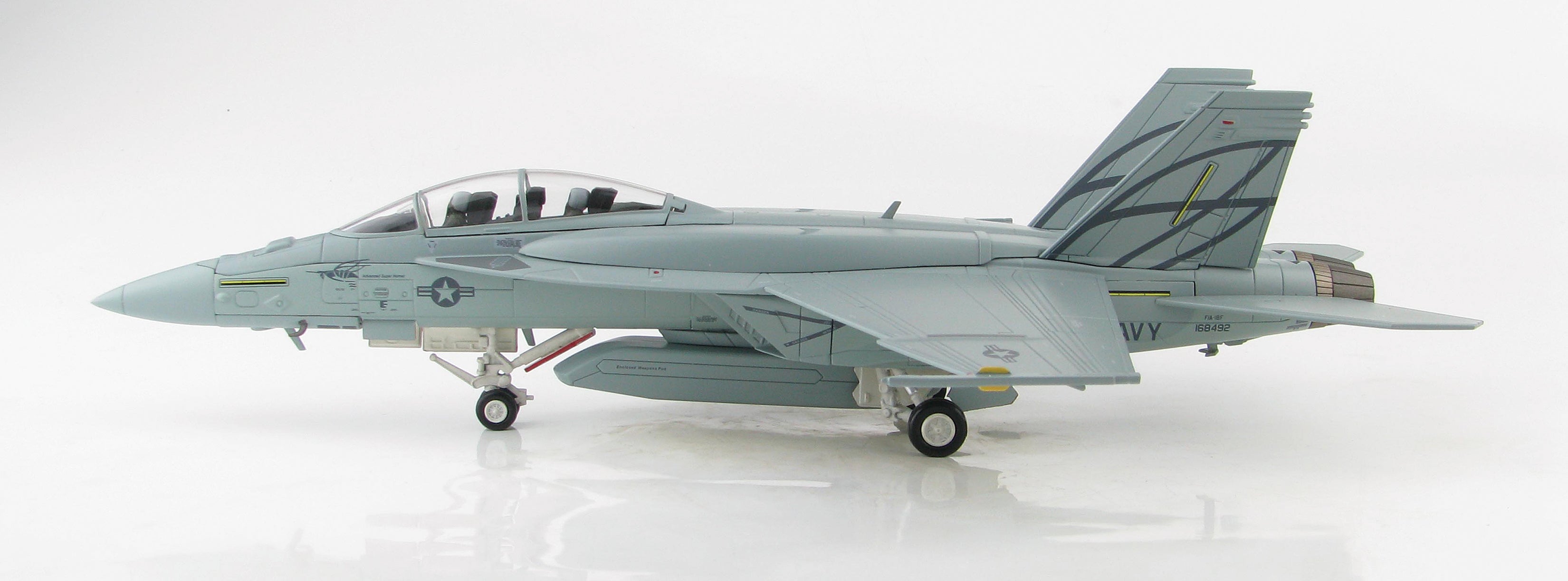 Boeing F/A-18F Advanced Super Hornet, US Navy, 2013 1:72 Scale Diecast Model Left Side View