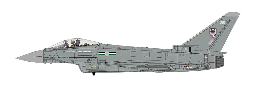 Eurofighter Typhoon FGR4 Mk. 4 2020, 1:72 Scale Diecast Model Illustration