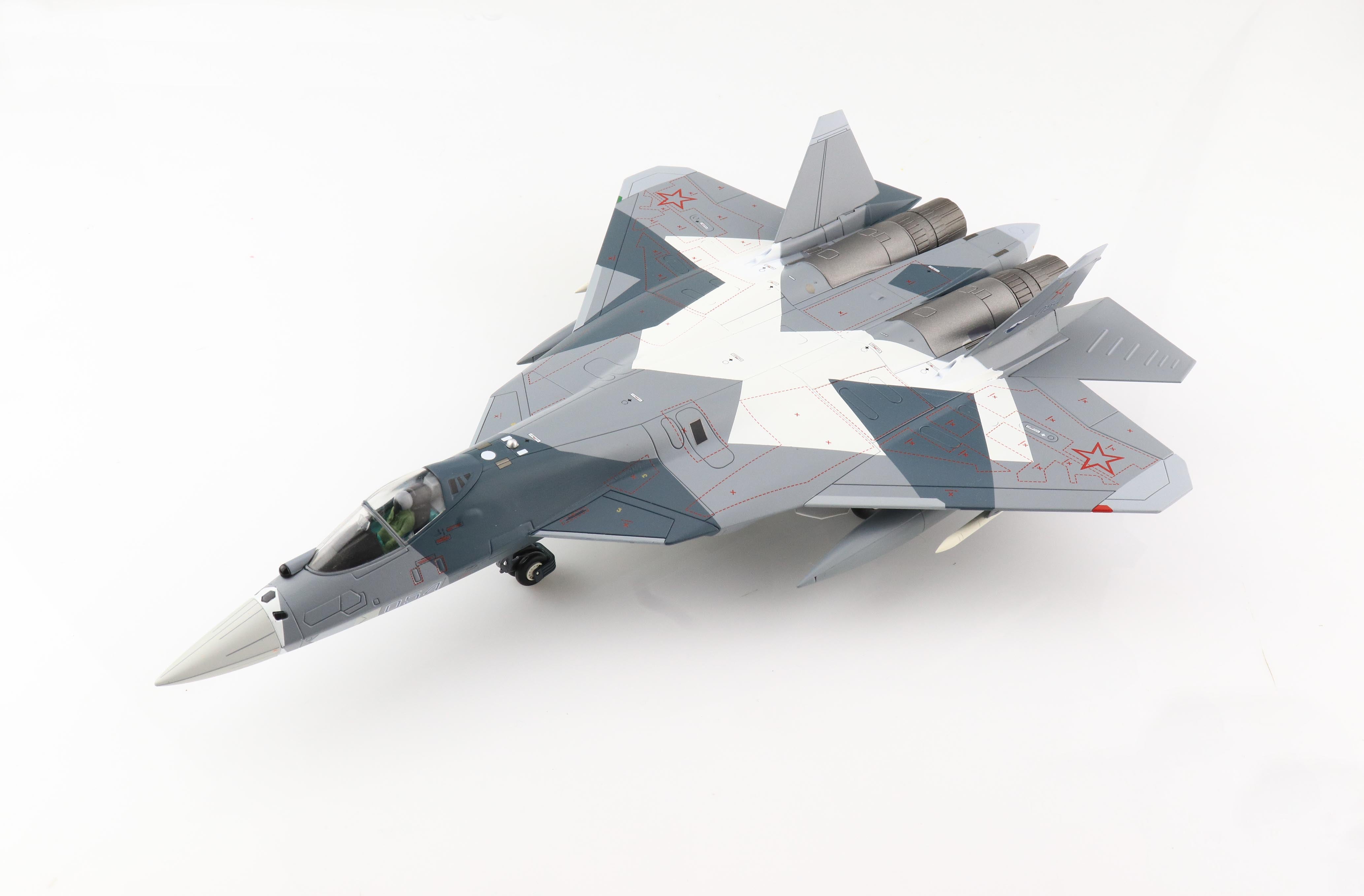 Sukhoi Su-57 Felon “Bort 054” Russian Air Force 2013, 1:72 Scale Diecast Model