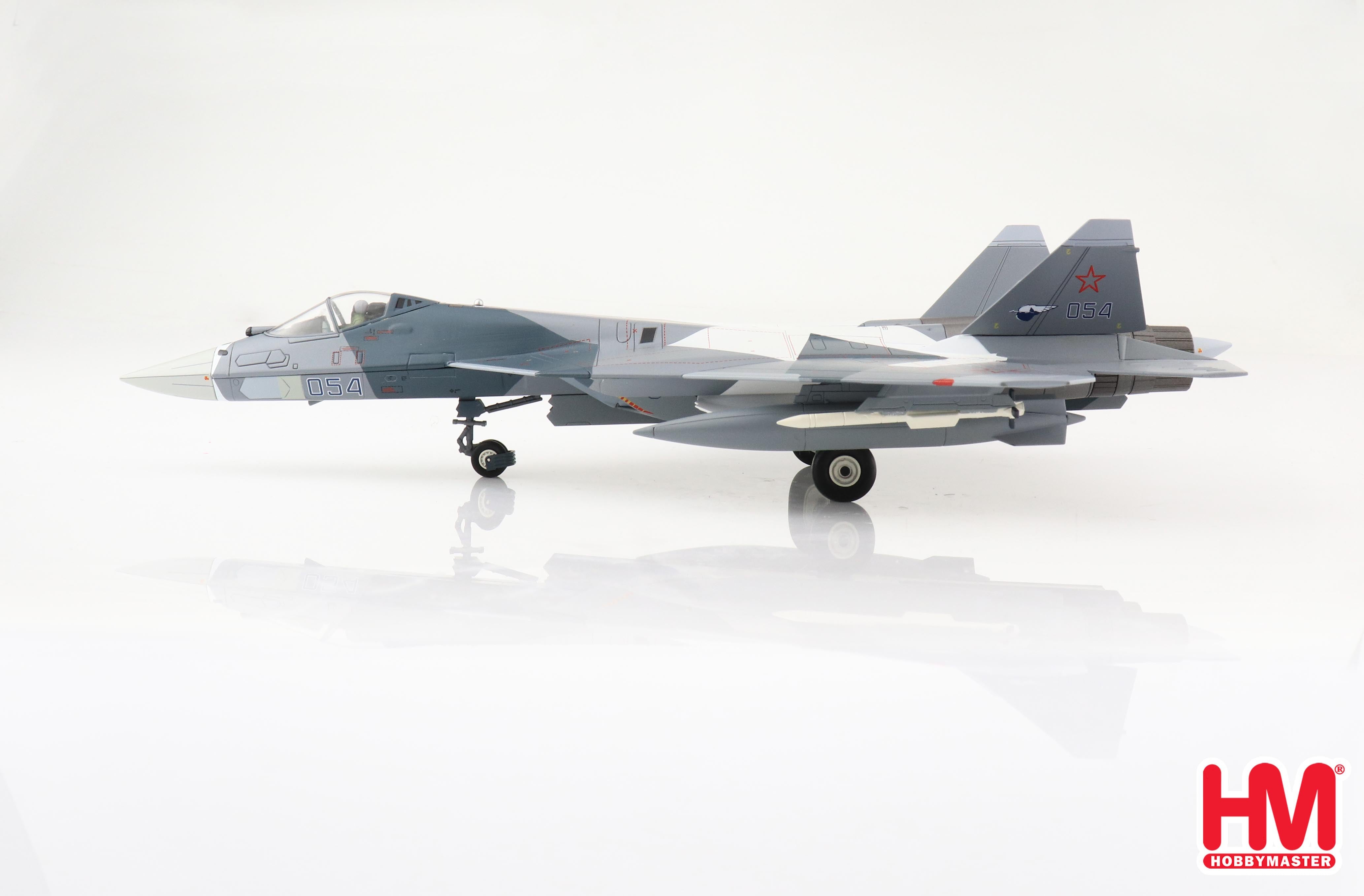Sukhoi Su-57 Felon “Bort 054” Russian Air Force 2013, 1:72 Scale Diecast Model Left Side View