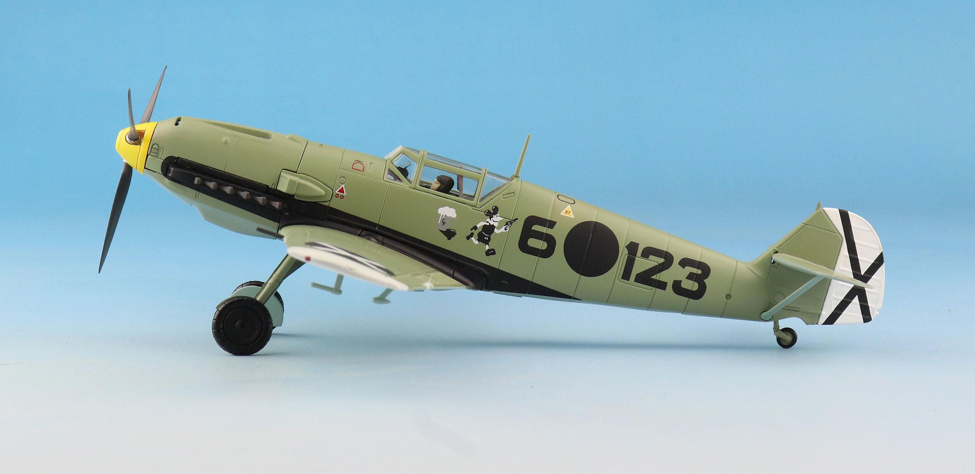 Messerschmitt Bf-109E-3 “Condor Legion” 1939, 1/48 Scale Diecast Model Left Side View