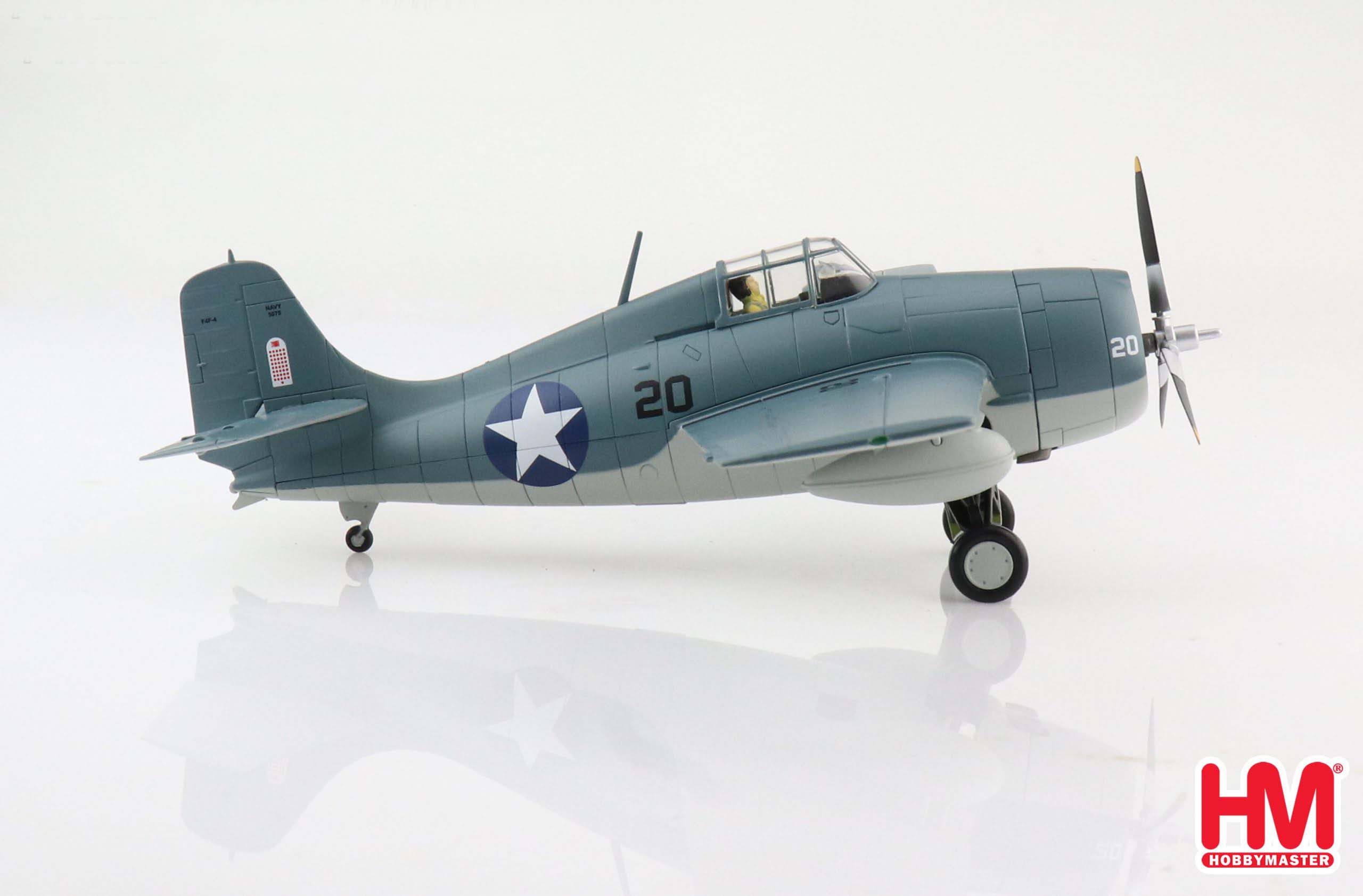 Grumman F4F-4 Wildcat VF-6 USS Enterprise 1942, 1:48 Scale Diecast Model Right Side View