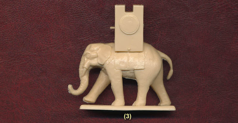 Carthaginian War Elephants 1/72 Scale Plastic Model Figures Elephant Pose #1