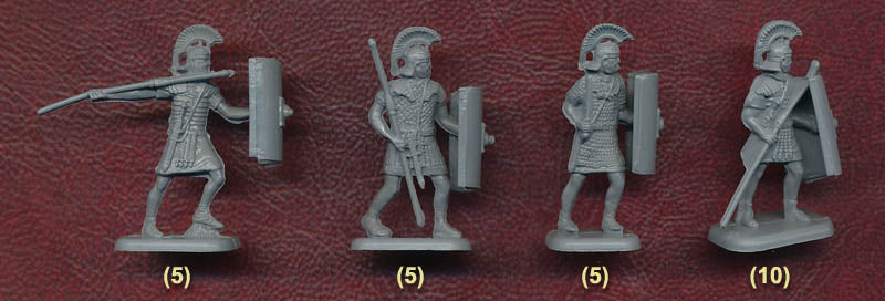 Flavian Era Roman Legionaries Mid 1st Century CE – Early 2nd Century CE 1/72 Scale Model Plastic Figures Example Poses