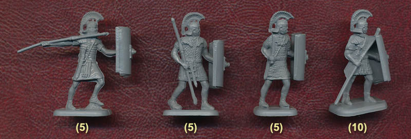Flavian Era Roman Legionaries Mid 1st Century CE – Early 2nd Century CE 1/72 Scale Model Plastic Figures Example Poses