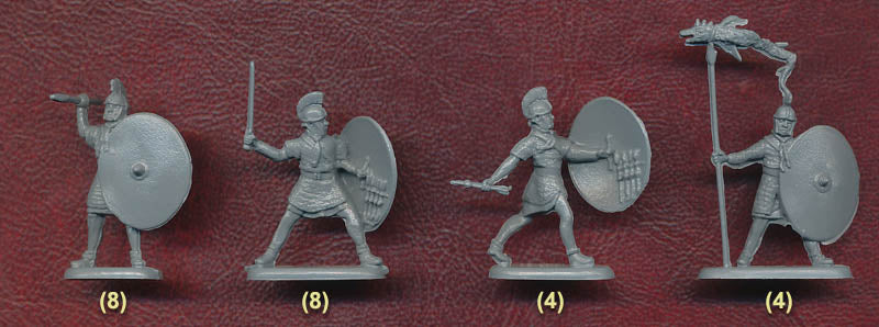 Late Roman Heavy Infantry 1/72 Scale Model Plastic Figures 4 Poses Example