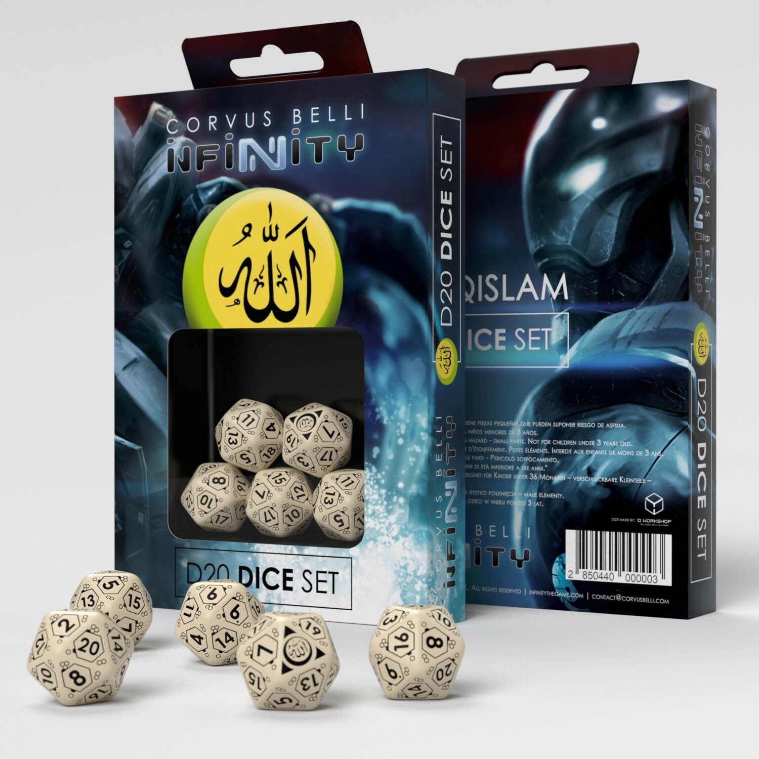 Infinity Haqqislam D20 Dice Set Box