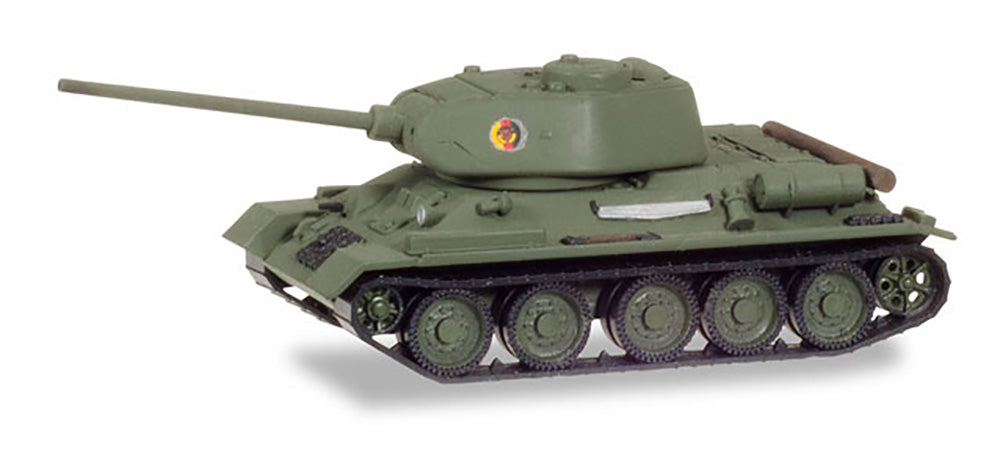 T-34/85 Main Battle Tank German Democratic Republic National People’s Army “Nationale Volksarmee” (NVA) (Olive Drab)  Scale 1:87 (HO Scale) Model