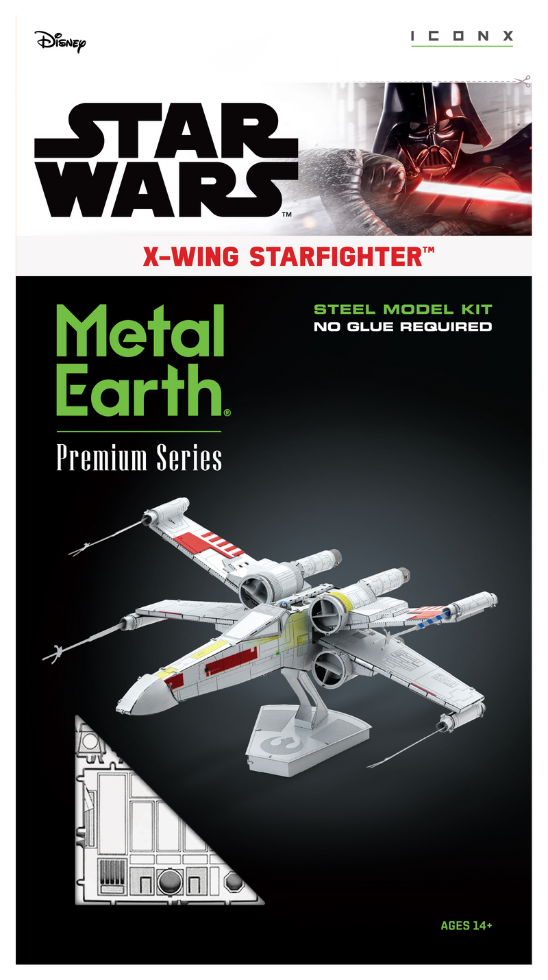 Star Wars X-Wing Starfighter Metal Earth Iconx Model Kit Box Front