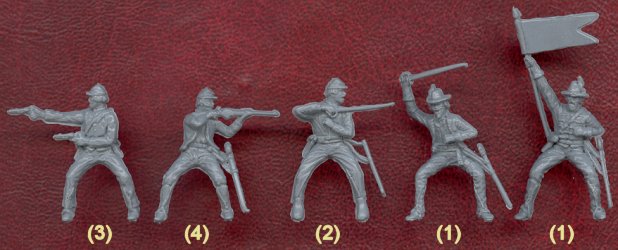American Civil War Confederate Cavalry, 1/72 Scale Sample Figures
