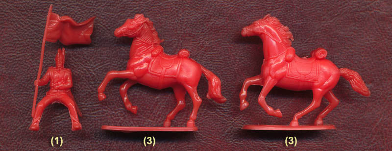 Mexican Cavalry At The Alamo, 1/72 Scale Plastic Figures Horse Poses