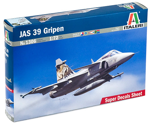 JAS 39 Gripen 1/72 Scale Model Kit By Italeri