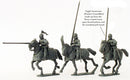 Mounted Men At Arms 1450 - 1500, 28 mm Scale Model Plastic Figures Example Figures