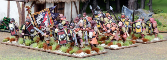 Oathmark Human Infantry, 28 mm Scale Model Plastic Figures Painted Examples