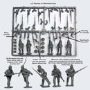 American Civil War Union Infantry In Sack Coats Skirmishing 1861-1865, 28 mm Scale Model Plastic Figures