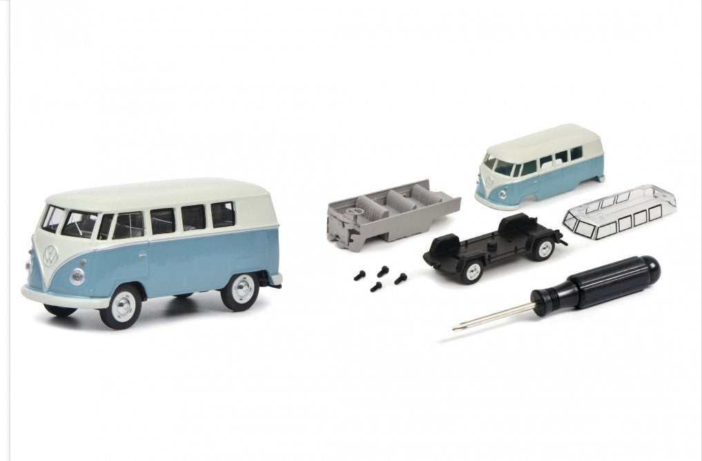 Volkswagen Type 2 T1 Panel Bus (Aqua /Beige ) 1:64 Scale Kit
