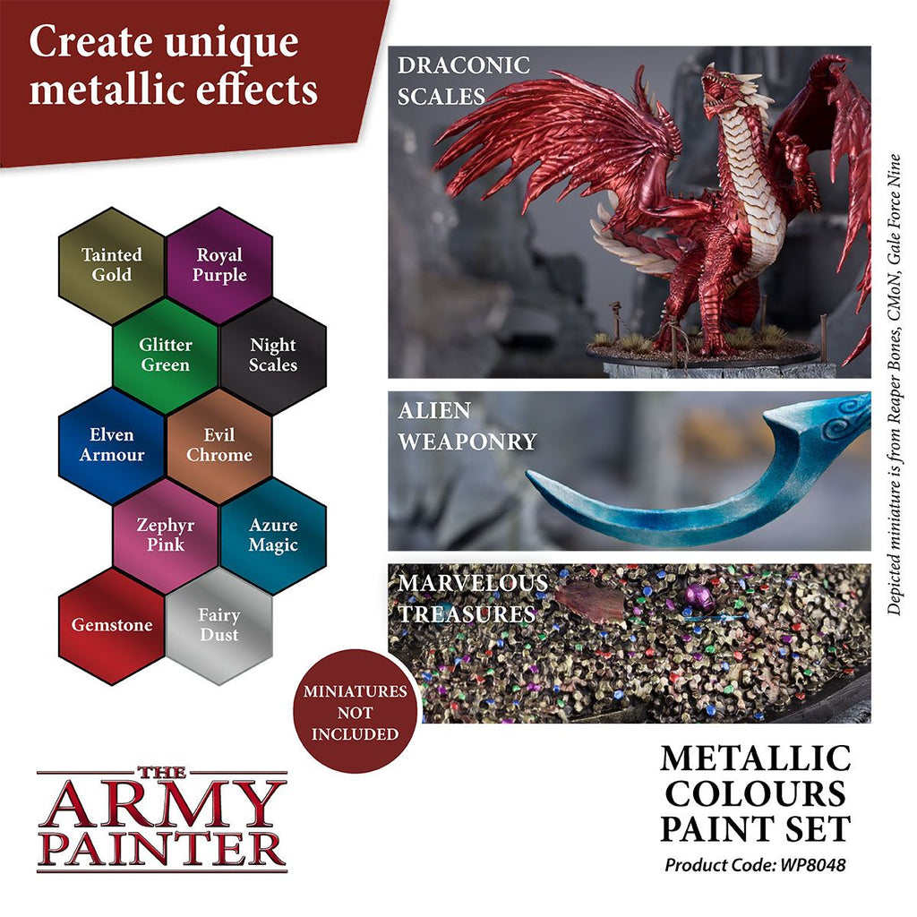 The Army Painter, Warpaints Metallic Colors Paint Set