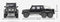 Mercedes-Benz G-Class G63 AMG 6 X 6 (Black) 1:24 Scale Diecast Model Car By Welly Dimensions