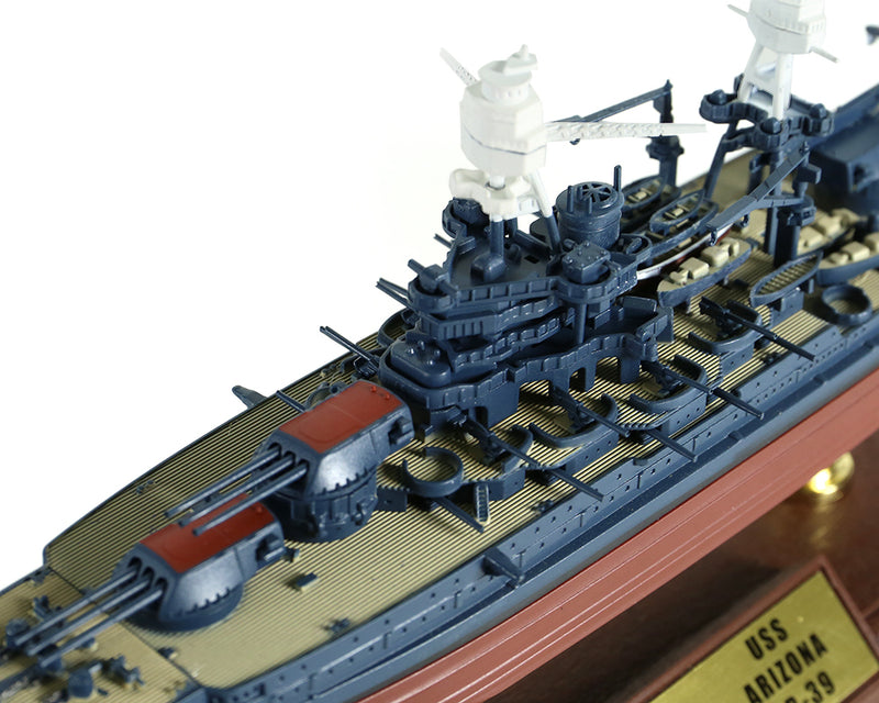 USS Arizona BB-39 1/700 Scale Model By Forces of Valor Port Midships View