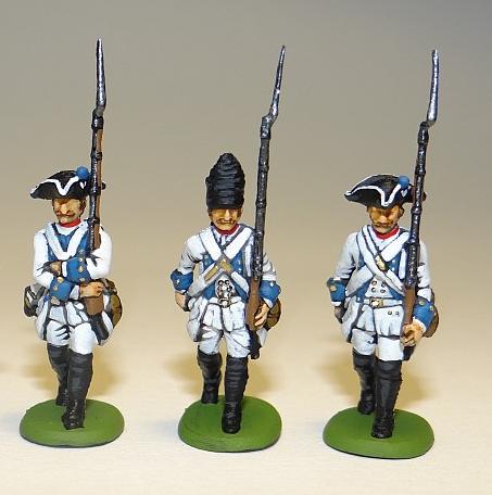 Seven Years War Austrians Marching 1/72 Scale Model Plastic Figures Painted Examples
