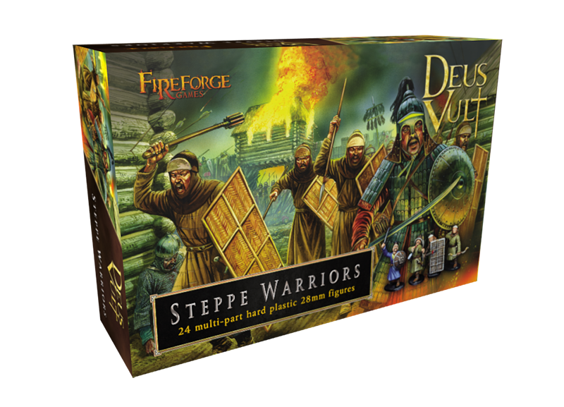 Fireforge Games Mongol Horde Steppe Warriors Box Front – 28mm Plastic Figures