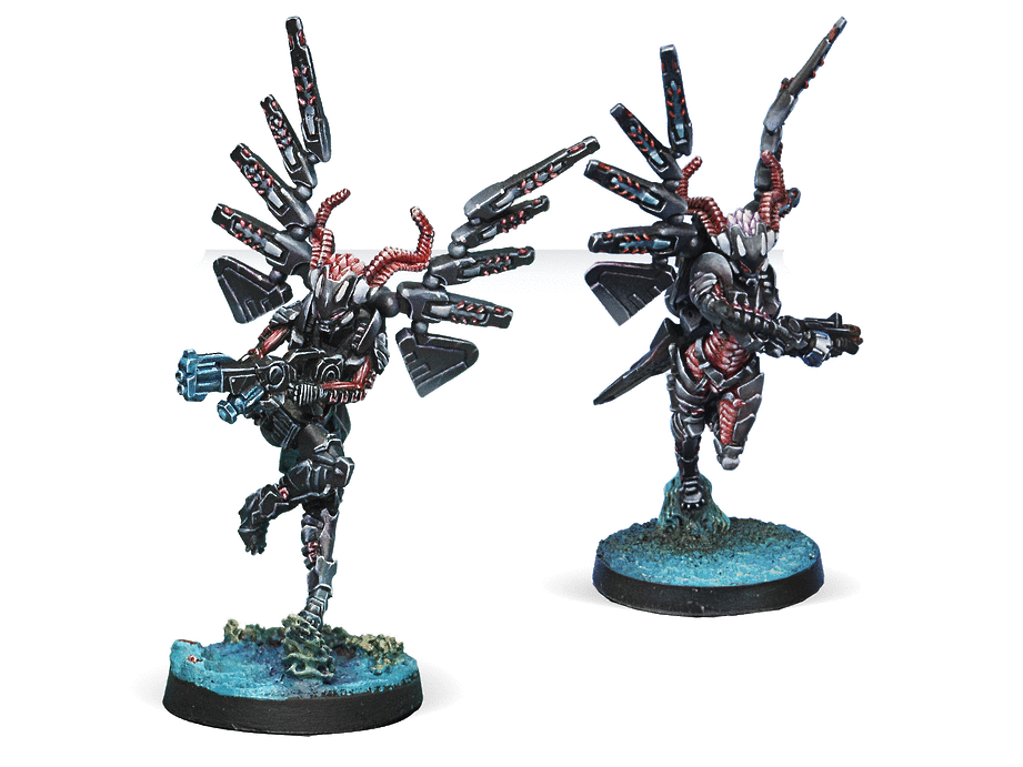 Infinity Combined Army Fraacta Drop Unit (Boarding Shotgun, Spitfire) Miniatures Game Figures