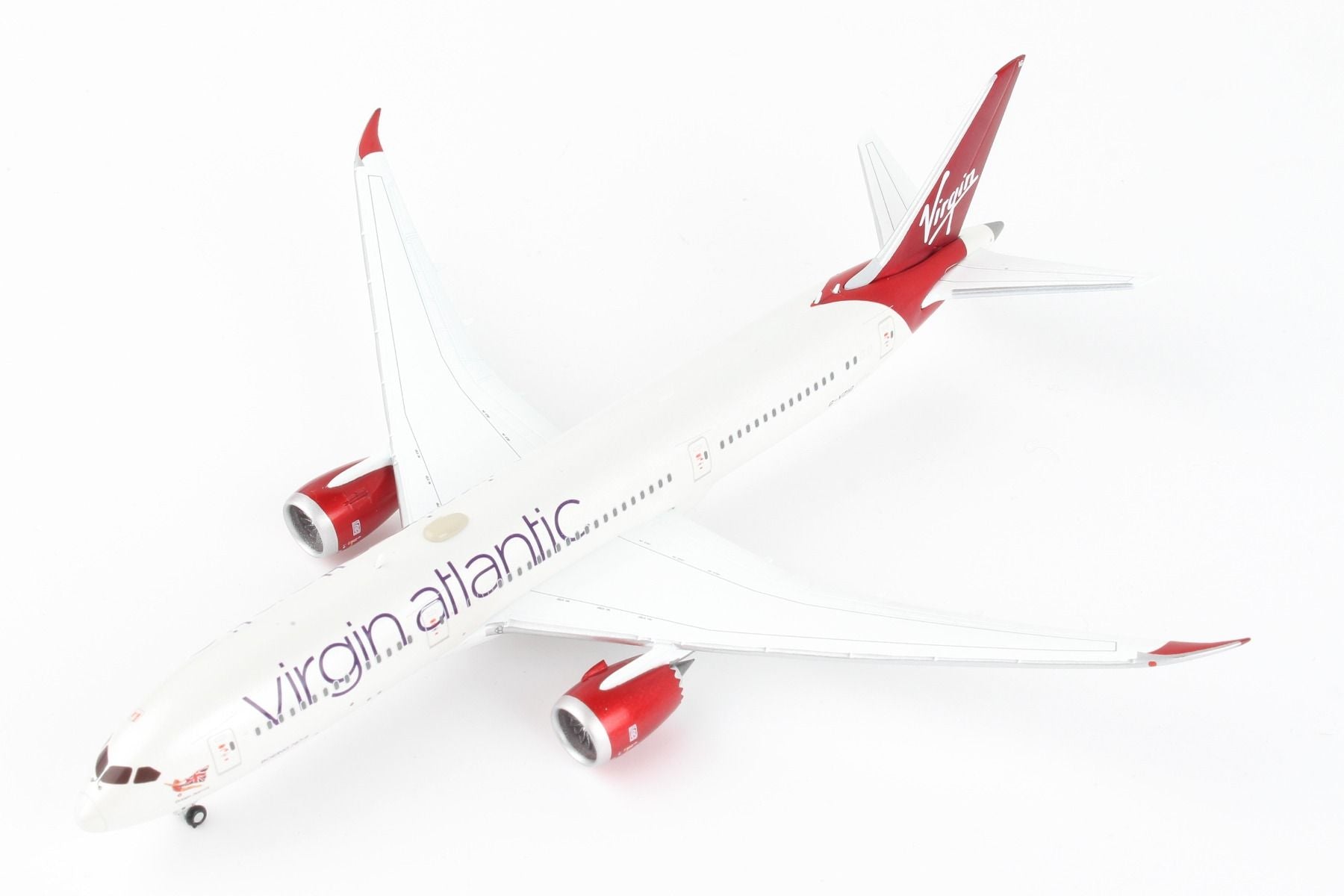 GeminiJets Boeing 787-9 Virgin Atlantic (G-VZIG), 1:400 Scale Model Left Front View