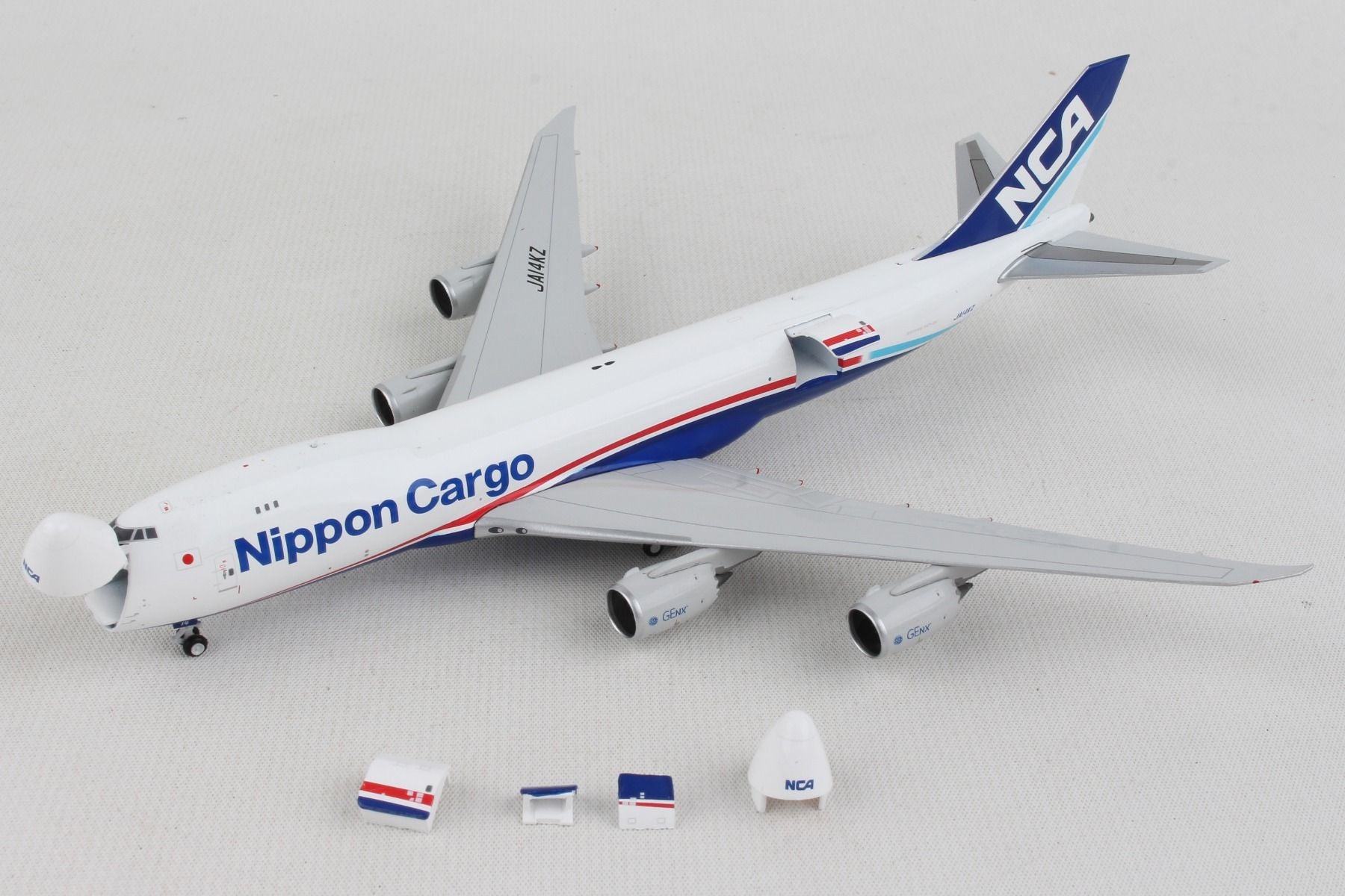 Boeing 747-8F Nippon Cargo Airlines (JA14KZ) 1:400 Scale Diecast Model Interactive Parts