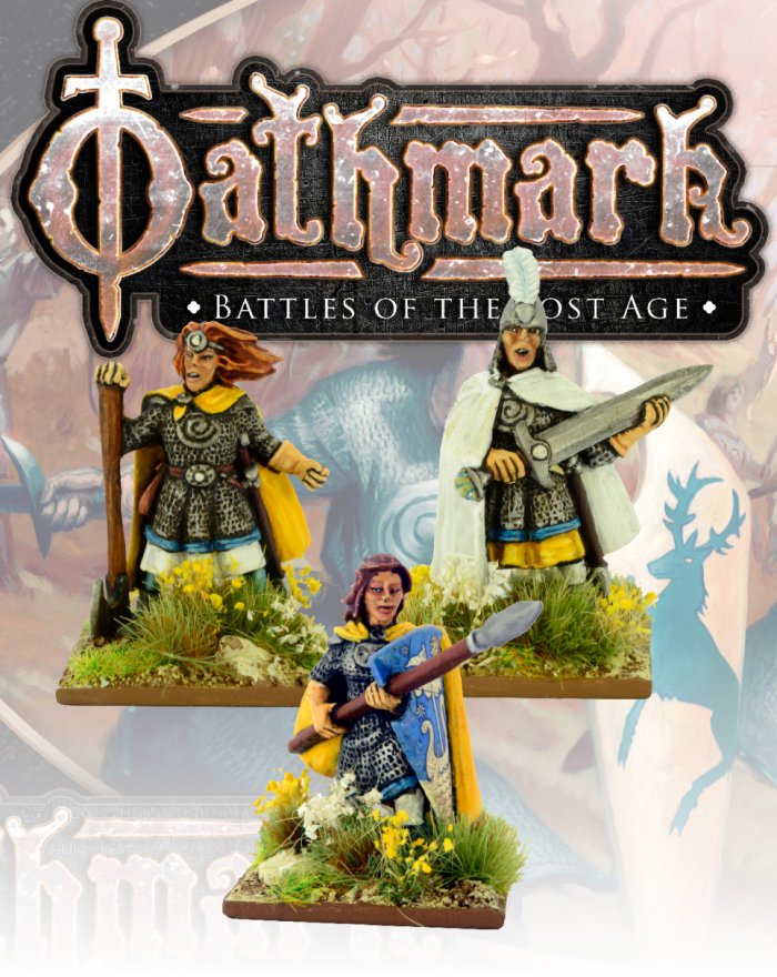 Oathmark Elf Champions, 28 mm Scale Metal Figures