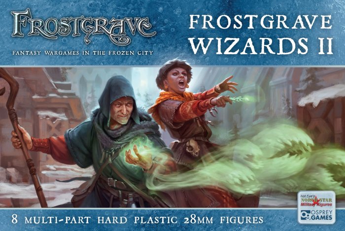 Frostgrave Wizards II, 28 mm Scale Model Plastic Figures