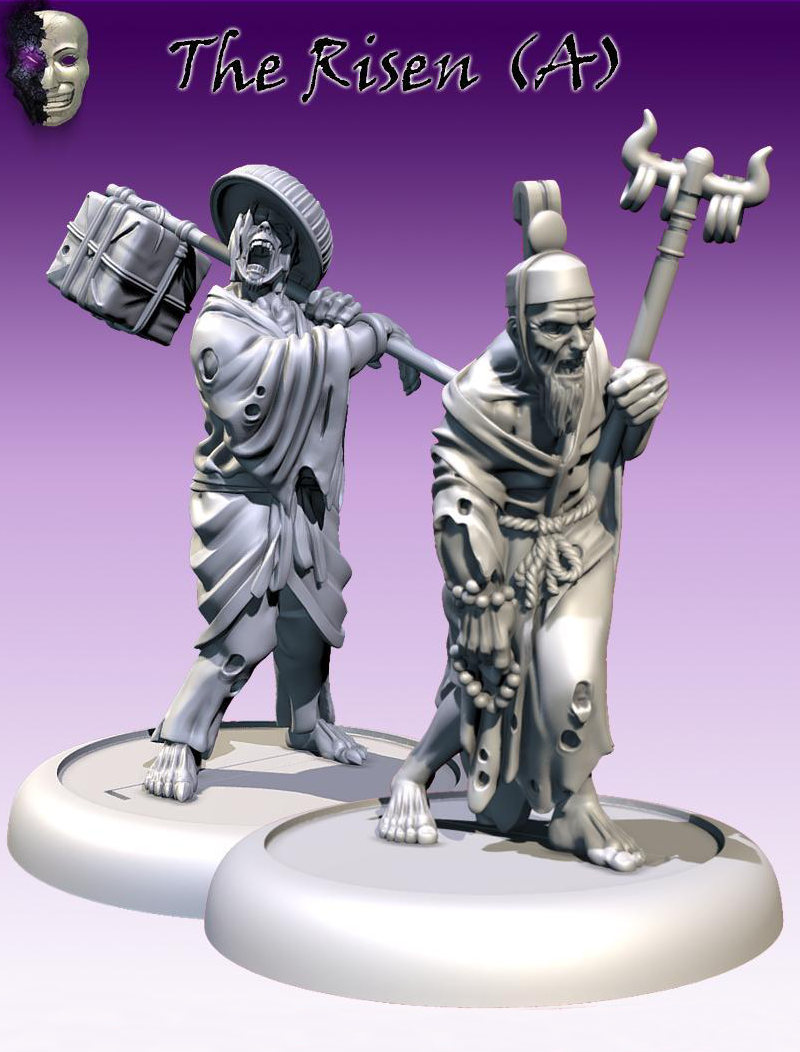 Bushido Cult of Yurei Clan “Risen Kairai” Miniature Figures