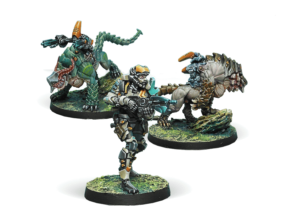 Infinity NA2 Kerail Preceptors Tohaa Army Miniature Game Figures