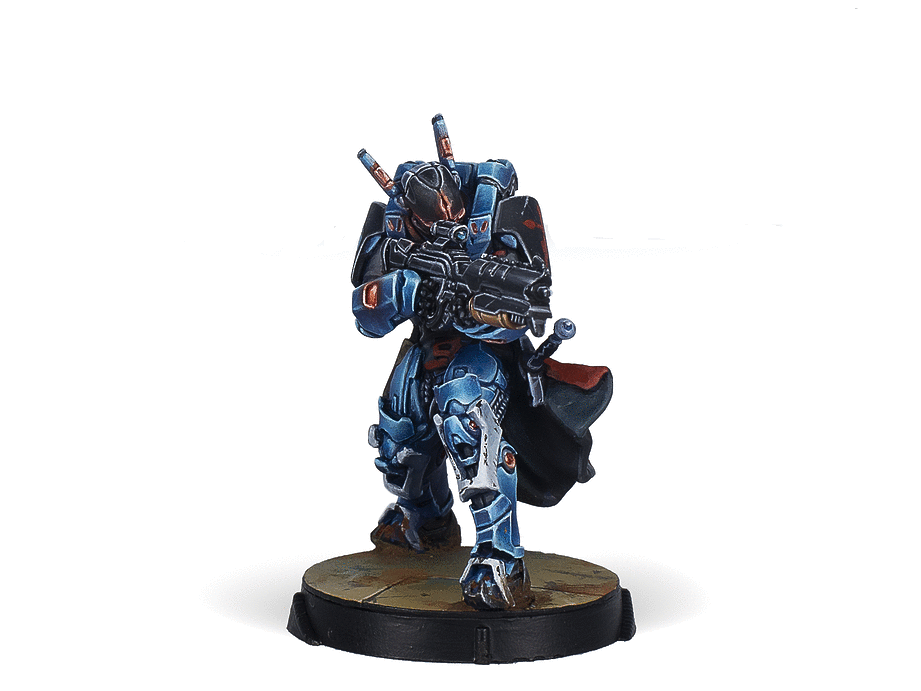 Infinity PanOceania Knight of Santiago (Spitfire) Miniature Game Figure