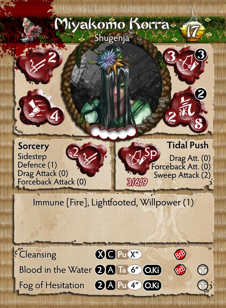 Bushido Jung Pirate Faction “Miyakomo” Miniature Figure Card