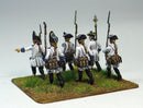 Seven Years War Austrians Marching 1/72 Scale Model Plastic Figures Example Rear View