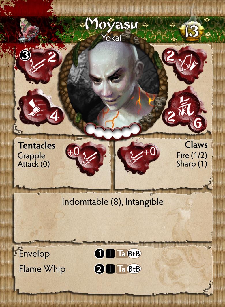 Bushido Jung Pirates Faction “Moyasu” Miniature Figure Card