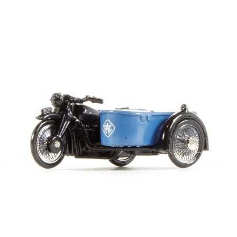 BSA Motorcycle w/ Sidecar Royal Automobile Club Livery,1:76 (OO) Diecast Scale Model