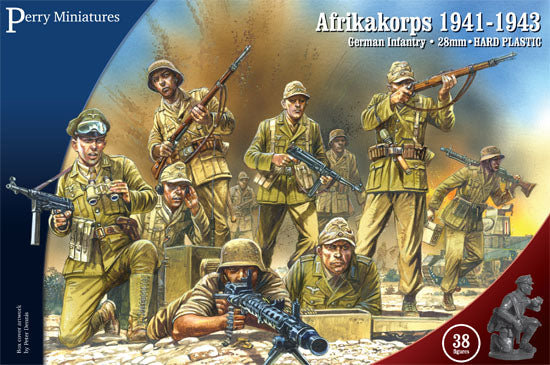Perry Miniatures Afrika Korps 1941–1943 28mm Plastic Figures Box Front