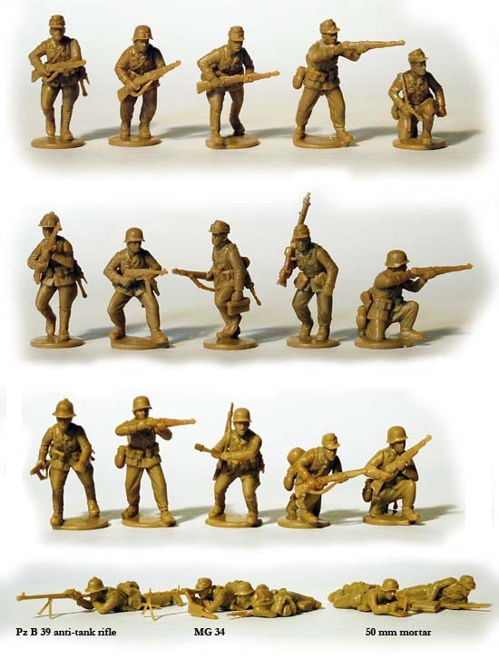 Perry Miniatures German Infantry Afrika Korps 1941- 1943 (28 mm) Scale Model Plastic Figures Poses
