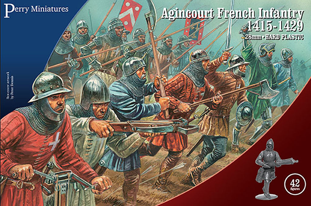 Perry Miniatures Agincourt French Infantry 28mm plastic model kit box