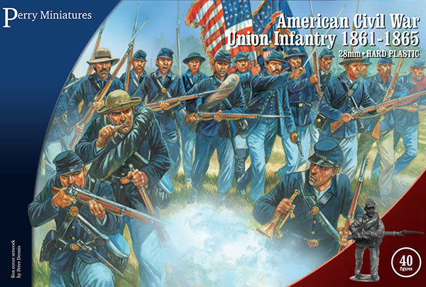 Perry Miniatures American Civil War Union Infantry 28mm unpainted plastic figures