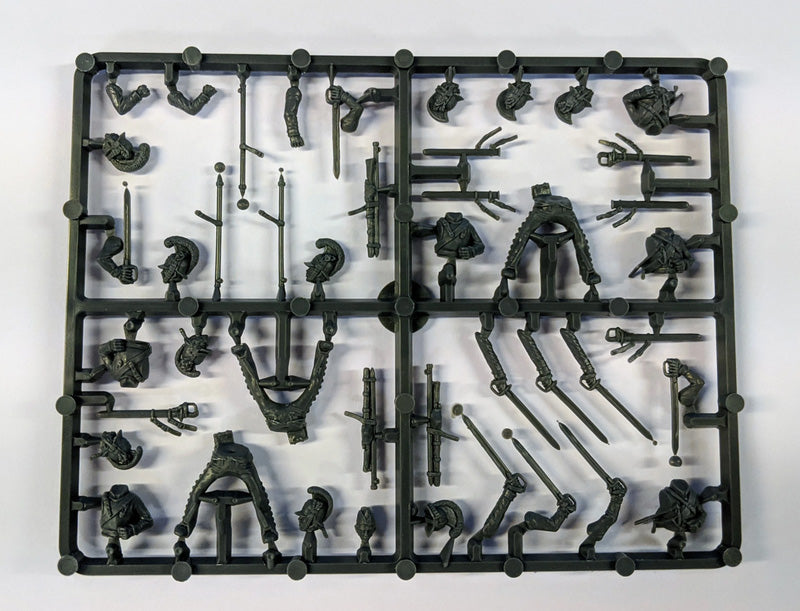 Sprue view of Perry Austrian German Cavalry 28mm plastic figures