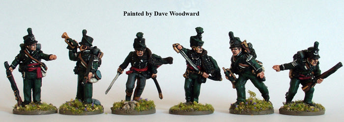 Perry Miniatures British 95th Rifles Command 28mm Metal Figures Painted