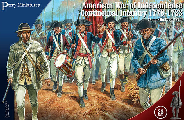 Perry Miniatures American War Of Independence Continental Infantry 1776-1783, 28 mm Scale Model Plastic Figures
