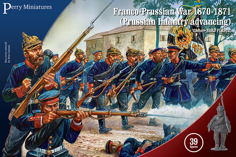 Perry Miniatures Franco-Prussian War 1870–1871 Prussian Infantry Advancing 28mm Box