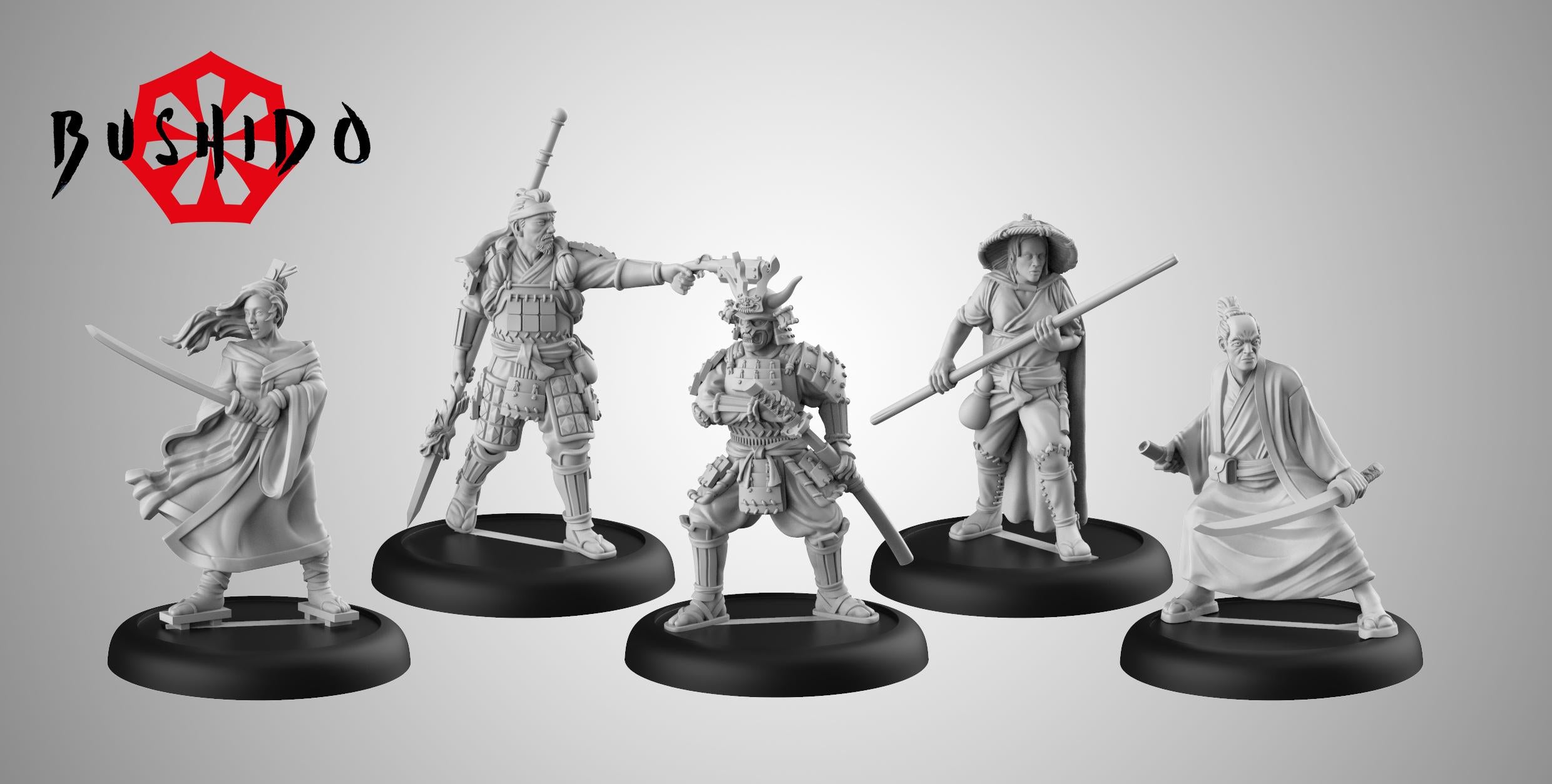 Bushido Prefecture Of Ryu Faction Starter Set Characters